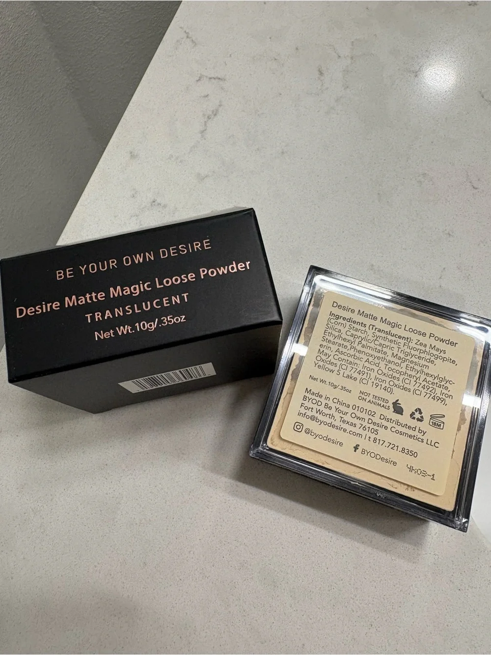 BYO Desire Matte Magic Loose Powder - Translucent NEW